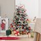 Artificial Pre-lit Christmas Tree Hinged Xmas Tree With Warm White Led Lights